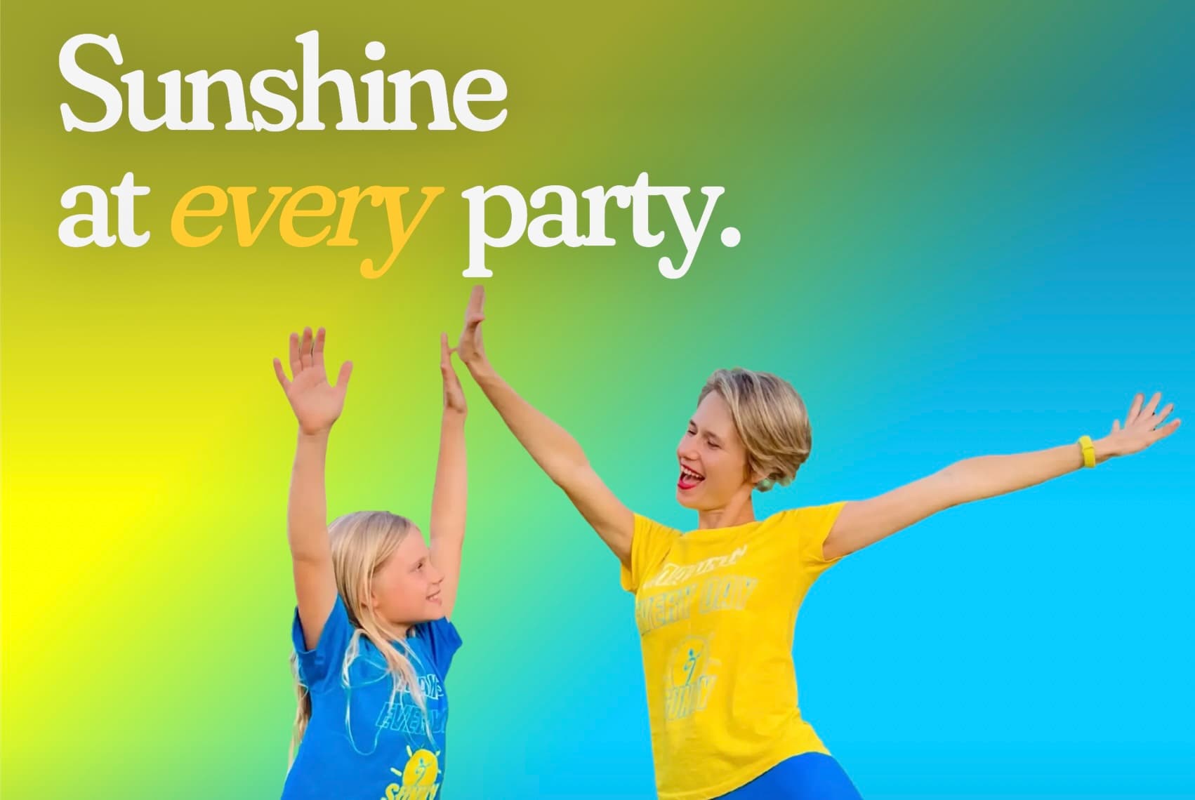 Sunny Dance Parties website preview